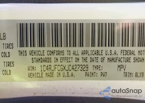 2018 Jeep Grand Cherokee High Altitude 4X4 из США, поврежденный, VIN 1C4RJFCGXJC427329